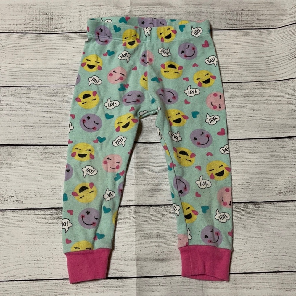Blue Emoji Pajama Pants size 18M